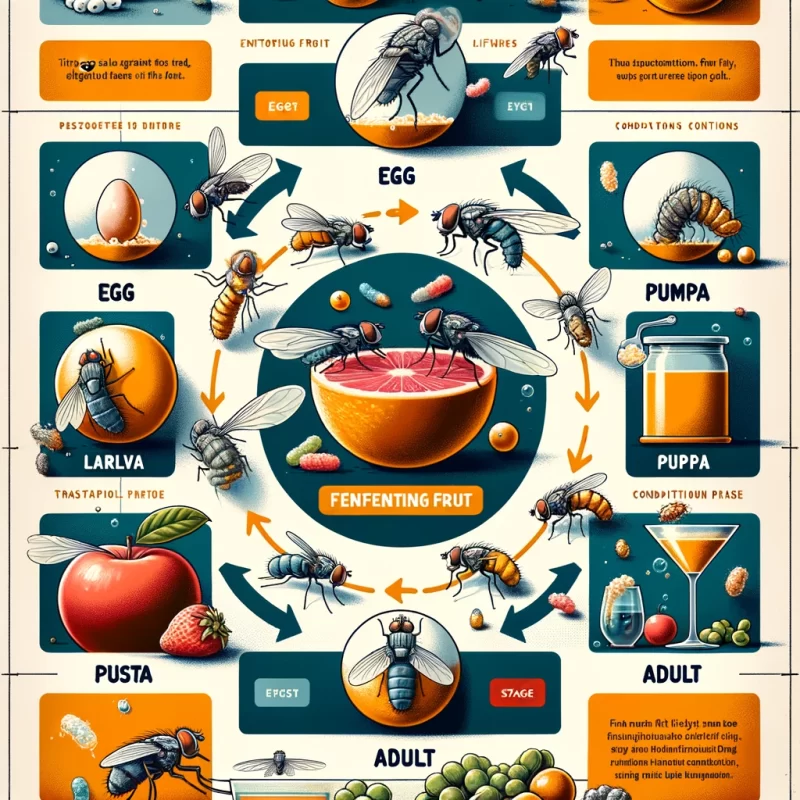 lifecycle of fruit flies